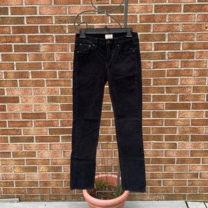 🎉HP🎉 Size 25 J Crew Black Corduroy Matchstick Jeans